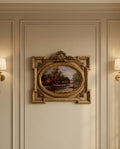 Landscape Wall Tableau – Off-White & Gold Leaf Frame